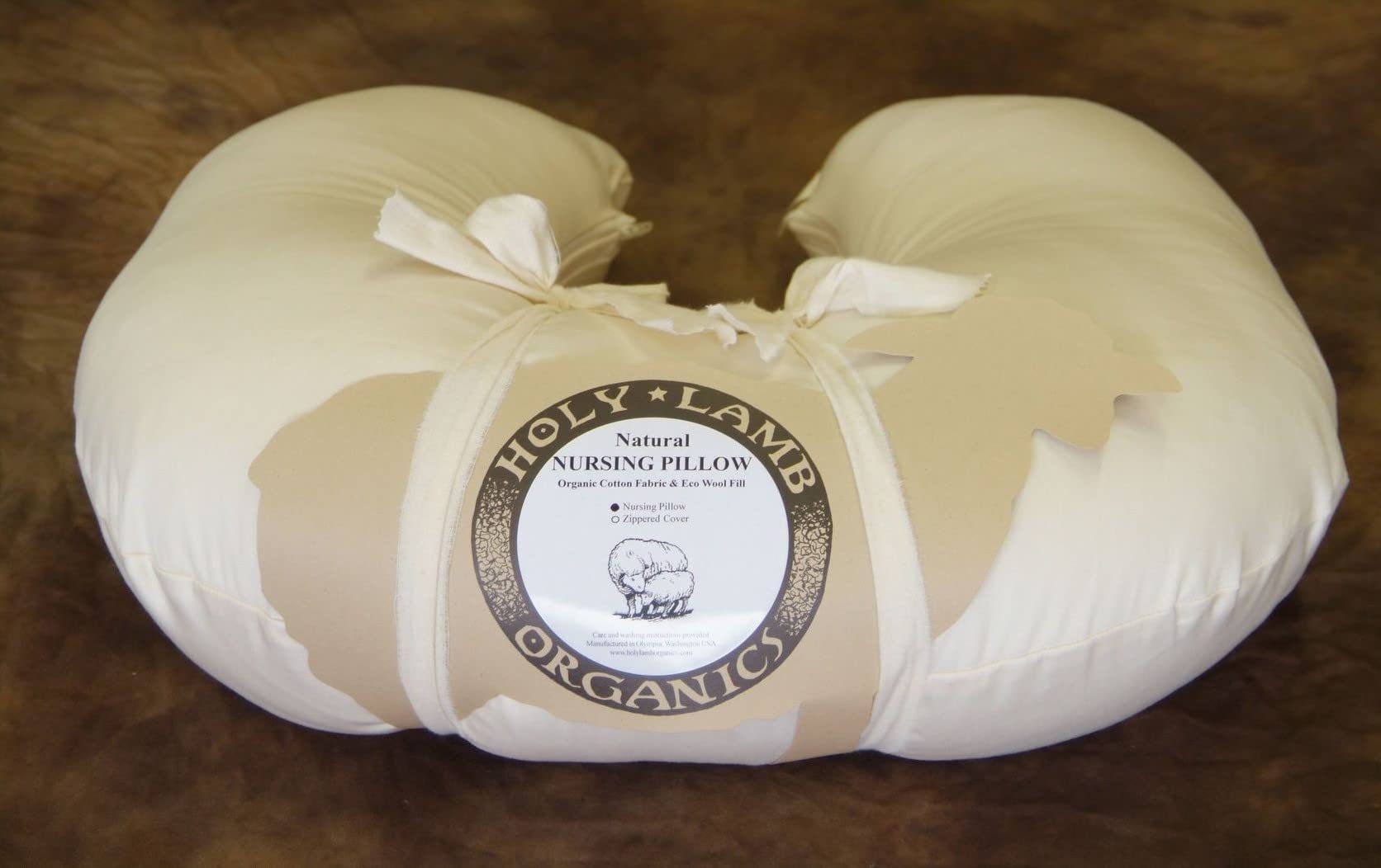 Organics Nursing Pillow with Lumbar Support - Ergonomic Design