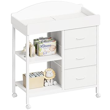 Changing Table Dresser, Baby Dresser with 3 Drawers