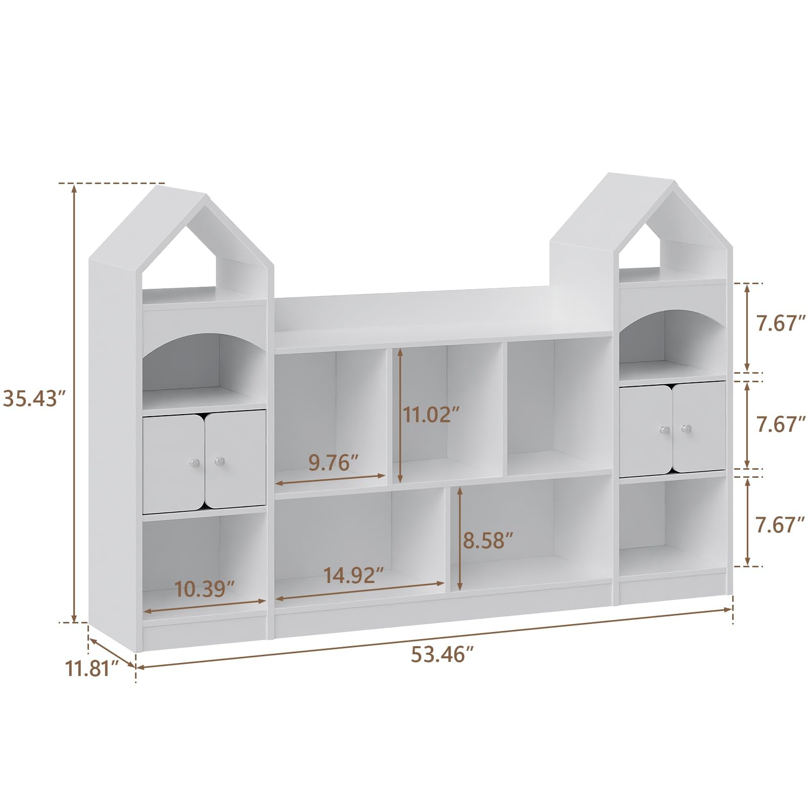 Castle Children's Bookshelf Storage Organizer