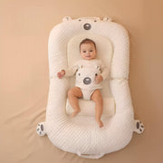 Baby nest Foldable Double-Sided Bean Velvet Honeycomb Baby