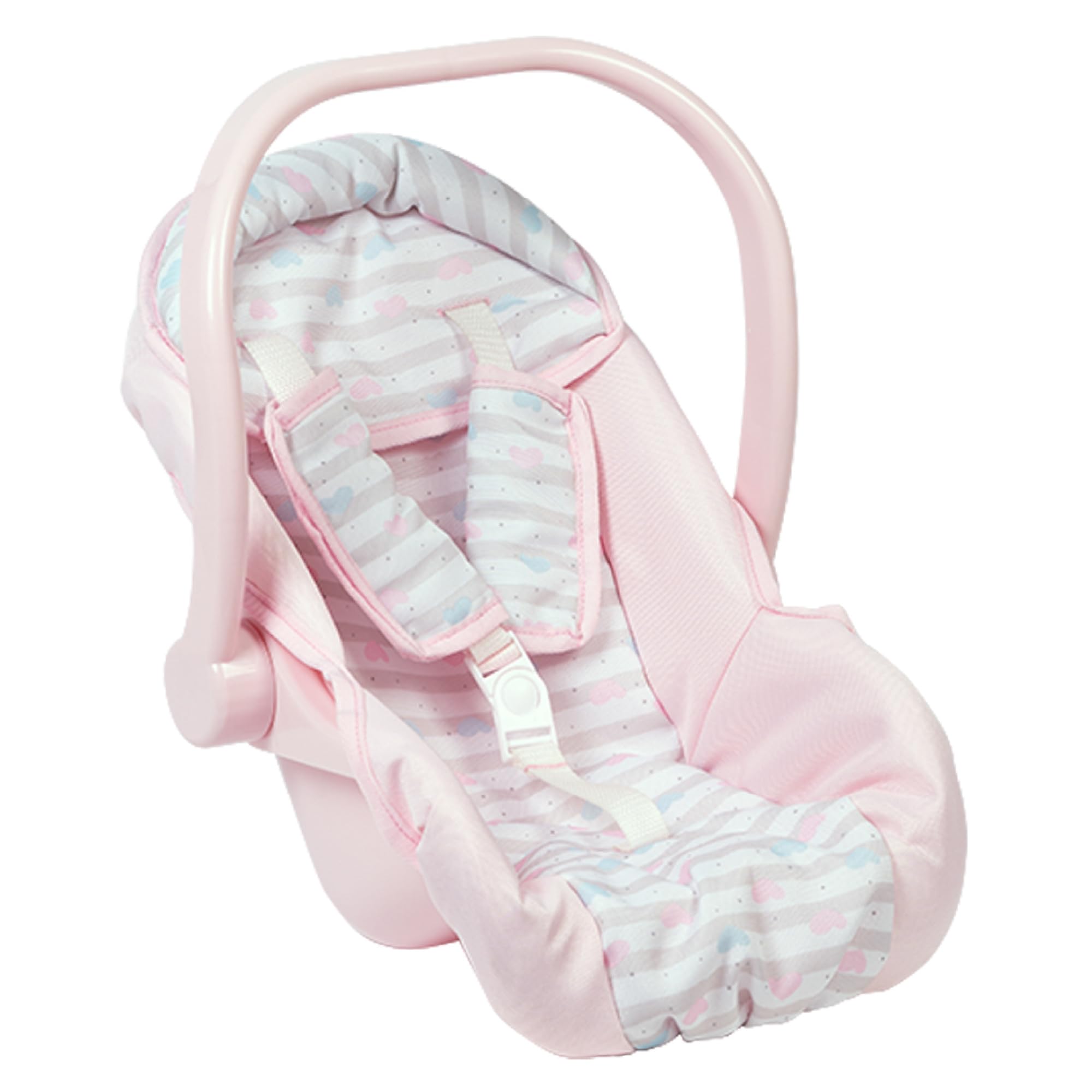 up to 20 Inch Baby Doll Car Seat Carrier Pink Handle Converts to Rocker