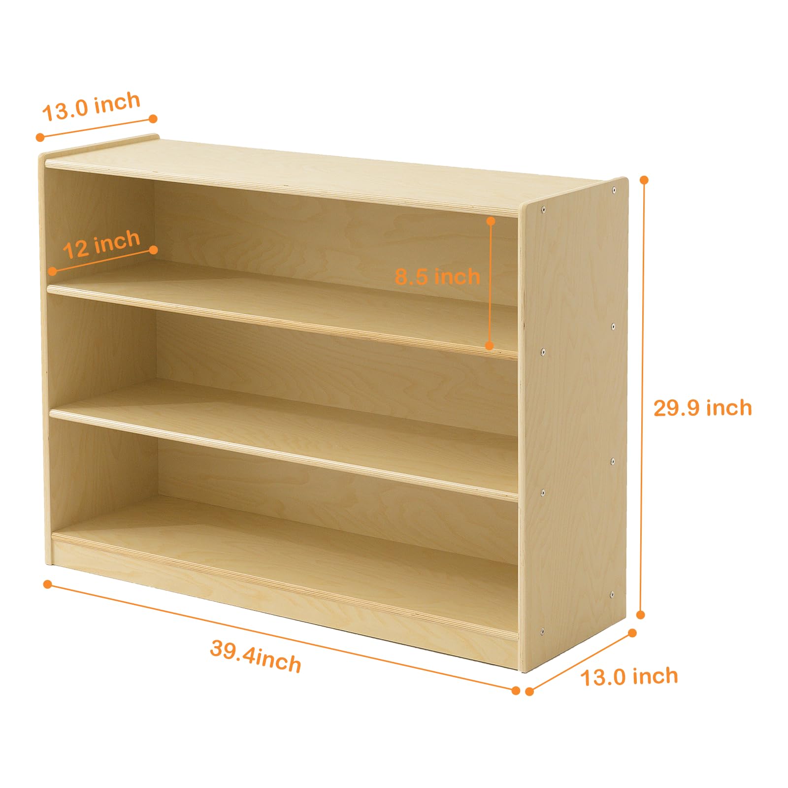 3-Tier Montessori Bookshelf for Kids