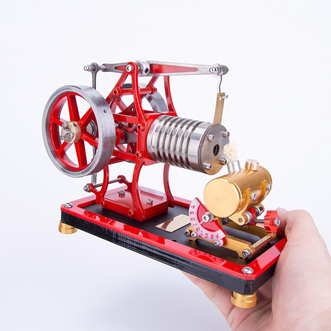 Wooptoothy VE-01 Engine Model Kits, Beam Vacuum Engine Model Kit for Adults, Engine Motor Model Educational Physics Experiment STEM Model