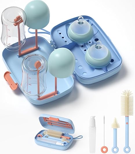 7in1 Travel Bottle Cleaner kit,Baby Essentials, with Bottle Brush