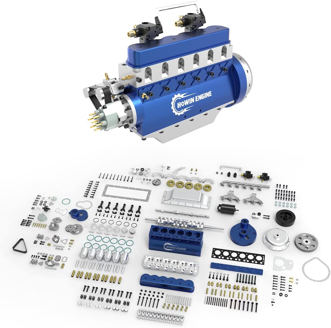 21CC HOWIN L6-210 Inline Six-Cylinder Four-Stroke Water-Cooled Engine Educational Toys