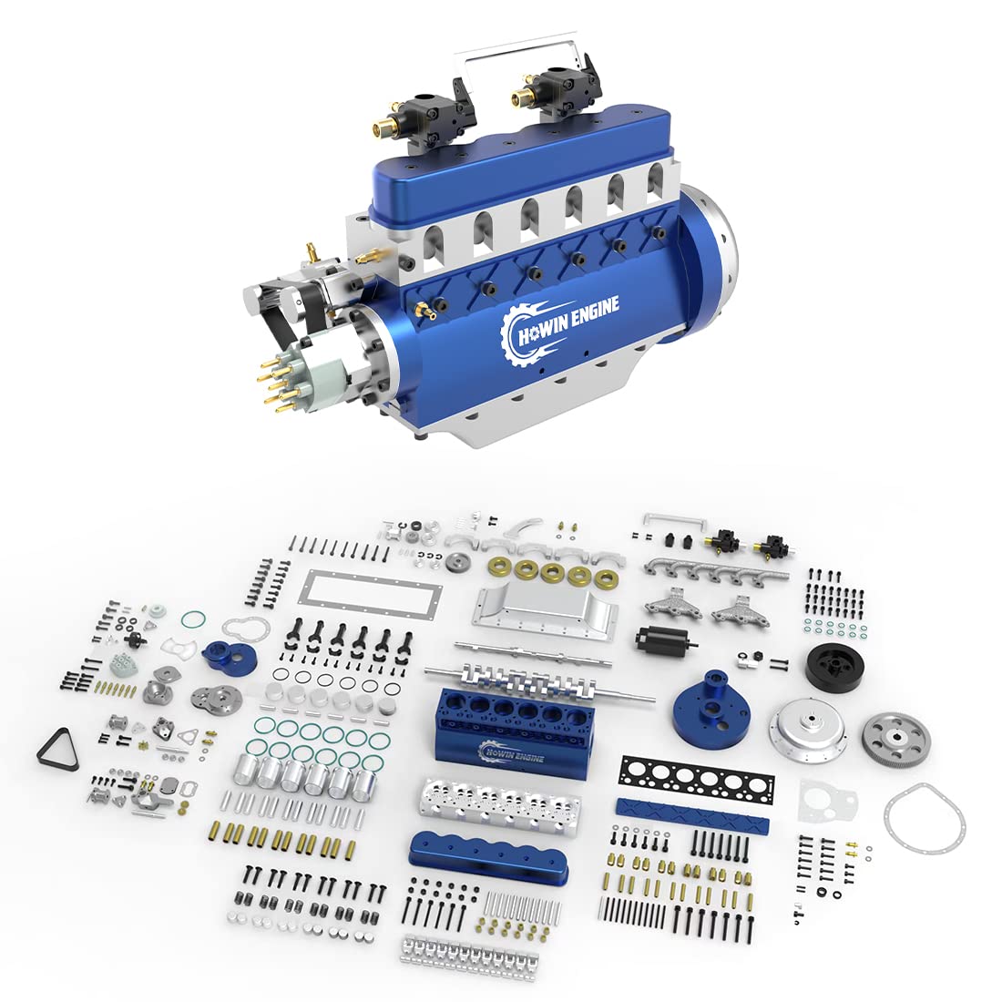 21CC HOWIN L6-210 Inline Six-Cylinder Four-Stroke Water-Cooled Engine Educational Toys