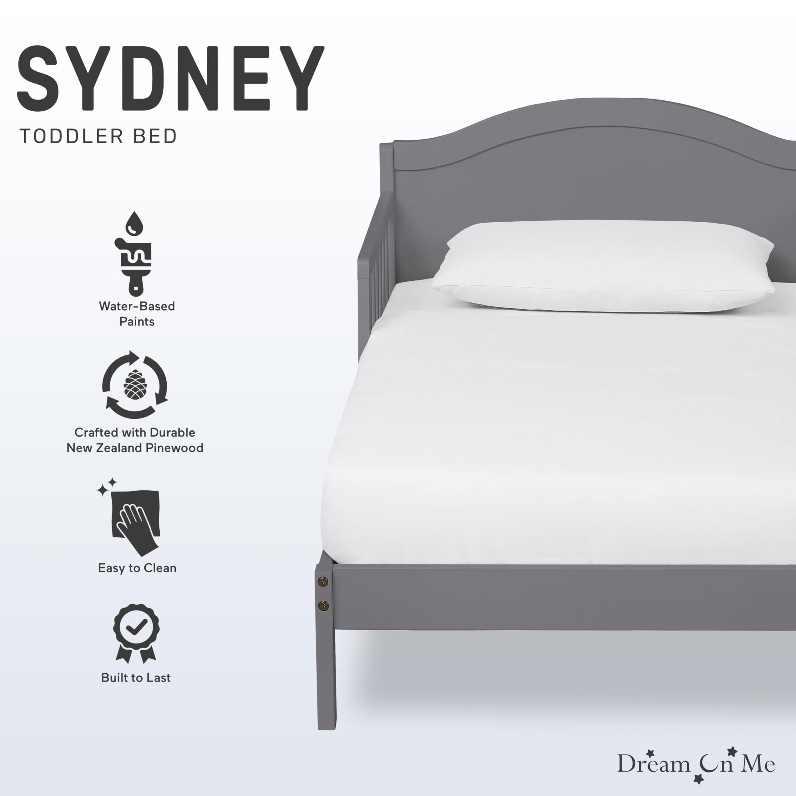 Sydney Toddler Bed Steel Grey