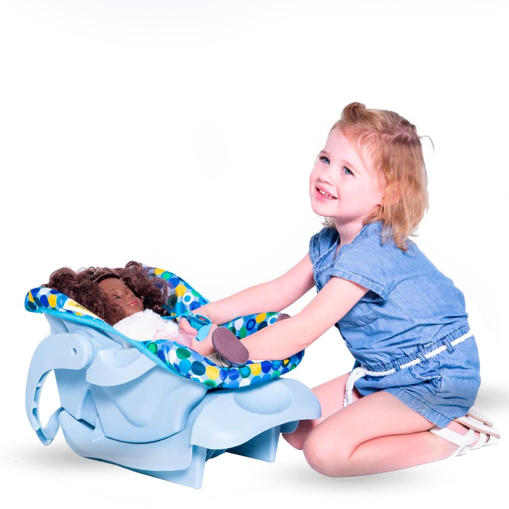 Toy Doll Car Seat with Safety Harness