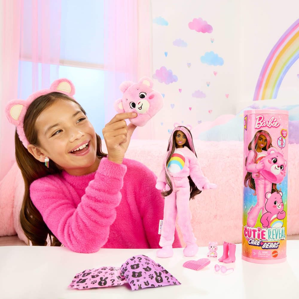 Cutie Reveal Doll & Accessories, Care Bears Series, Fashion Doll