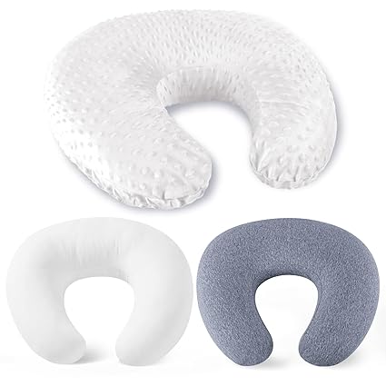 Pillow with 2 Covers, Feeding Pillows for Breastfeeding,
