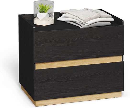 Large Modern Nightstand White Bedside Table