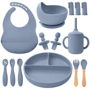 Silicone Baby Feeding Set 14 Pcs,Baby Led Weaning Supplies