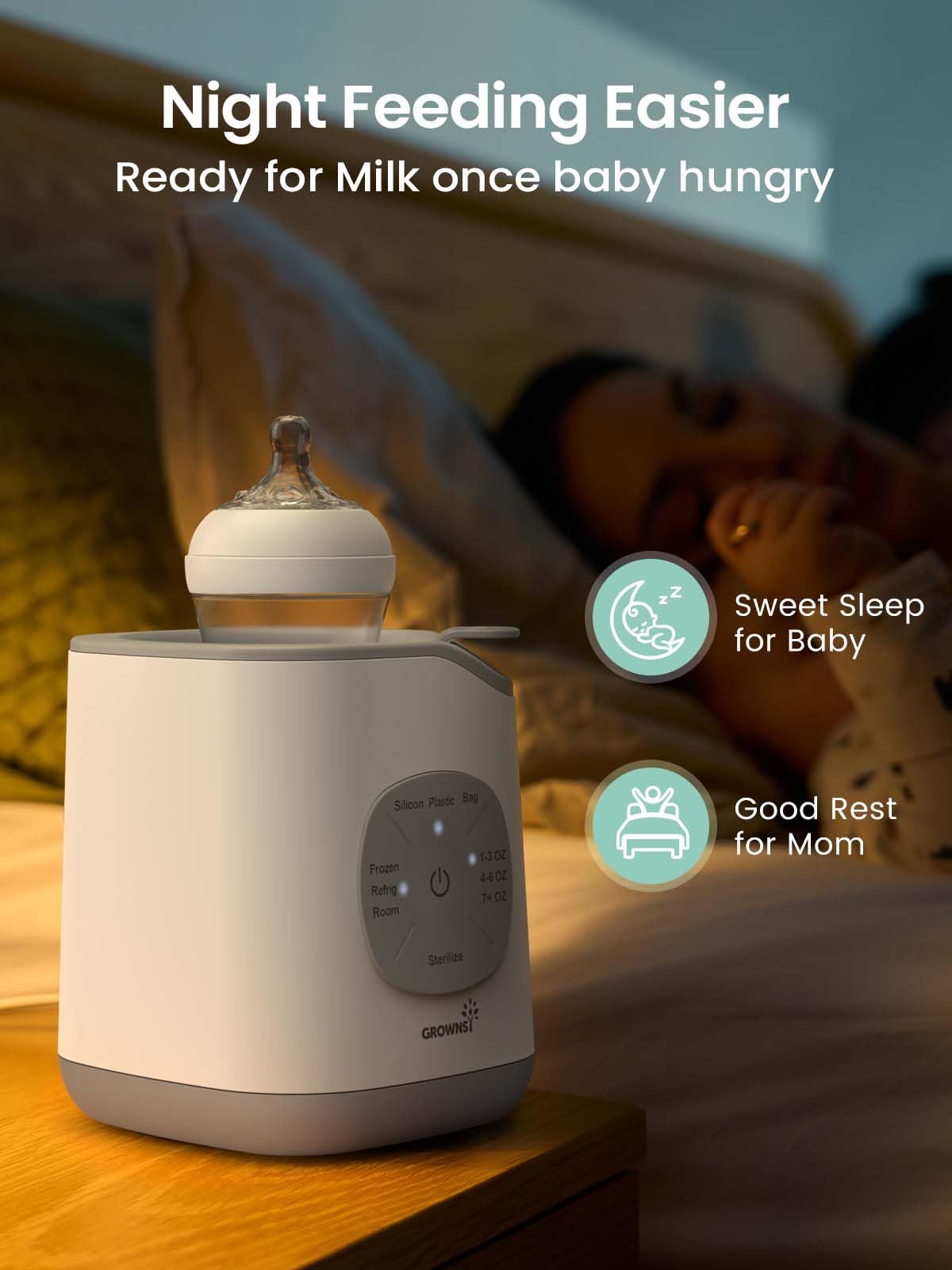 Bottle Warmer, Baby Bottle Warmer Fast for Breastmilk & Formula