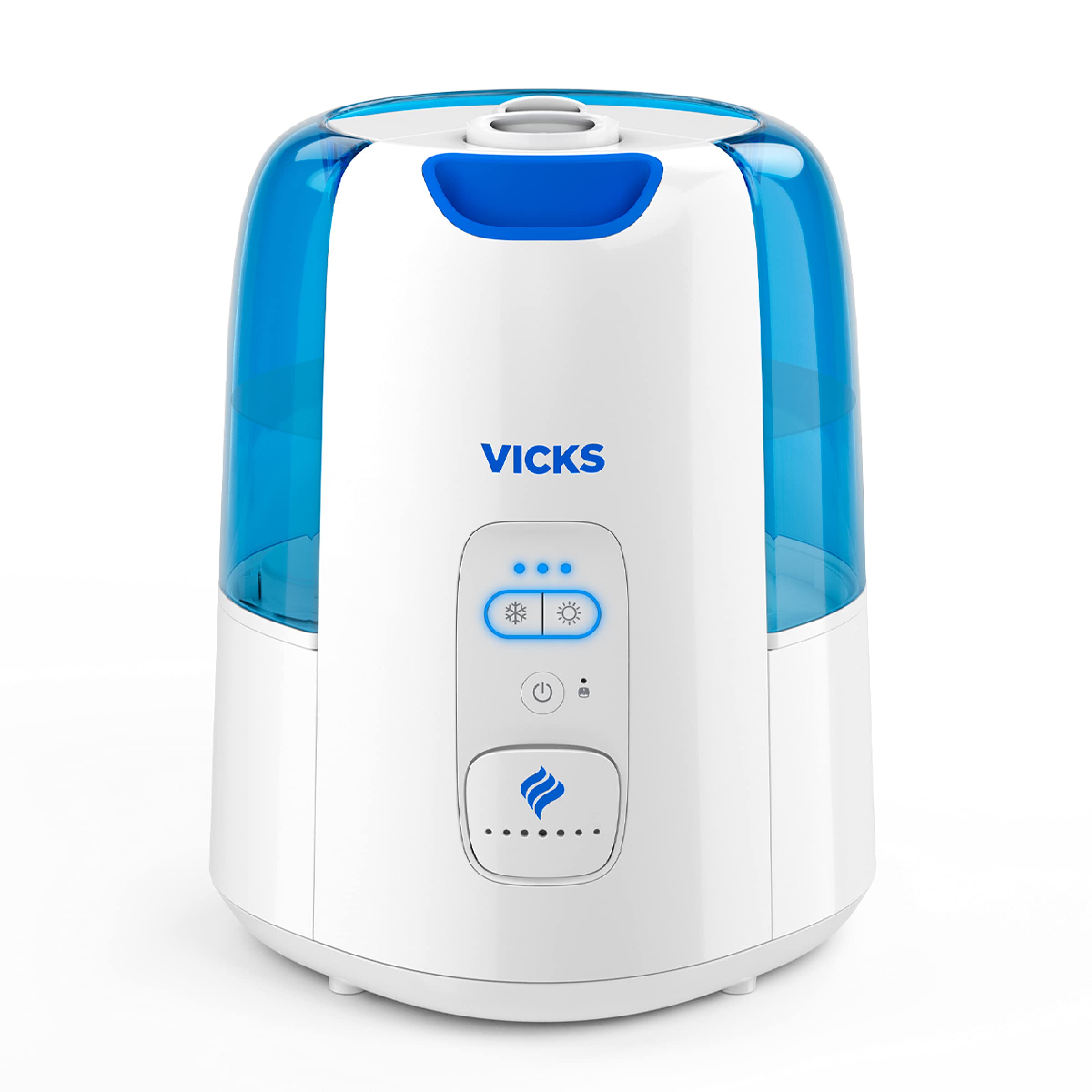 Dual Comfort Cool + Warm Mist Humidifier for Bedrooms With Fusion Technology