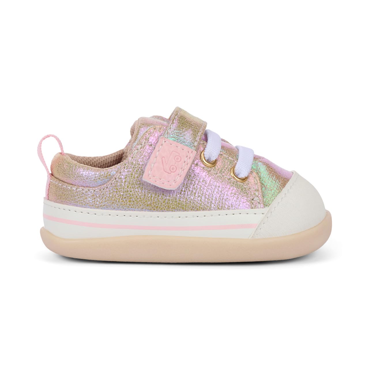 See Kai Run Stevie Mini - First Walker Shoe for Infants, Gold Metallic, Infant 3