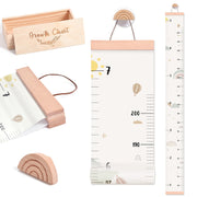 Wall 7 Ft Height Chart with Keepsake Box & Hook Waterproof Canvas