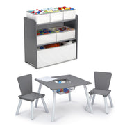Piece Toddler Playroom Set, Grey/White