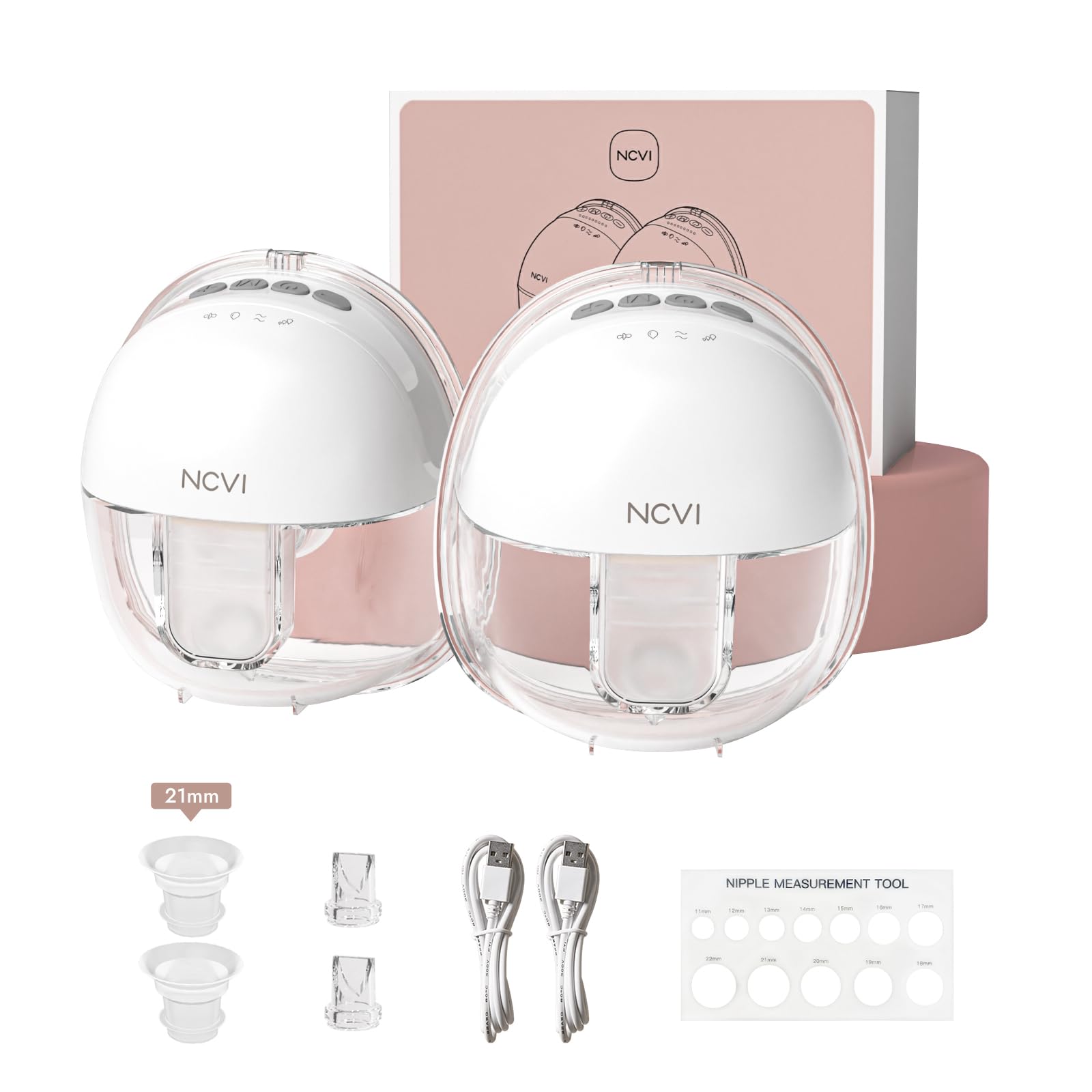 Hands Free Breast Pump 8111, Wearable Breastfeeding Pump, Electric Portable Pump