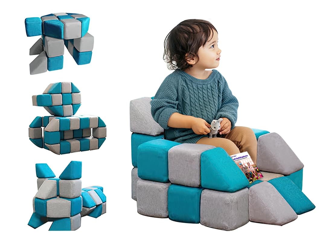 Magnetic Soft Building Blocks for Kids, Magnetic Blocks, Big Blocks, Educational Toys