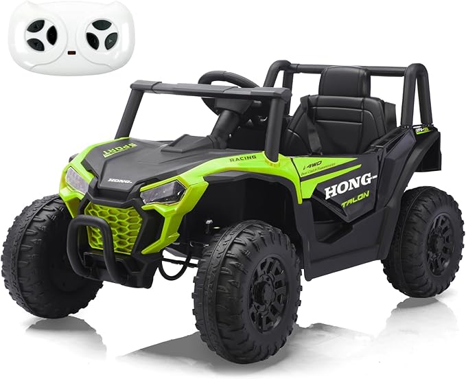 12V Electric UTV Car with Remote Control, Ride on Vehicles with Spring Suspension
