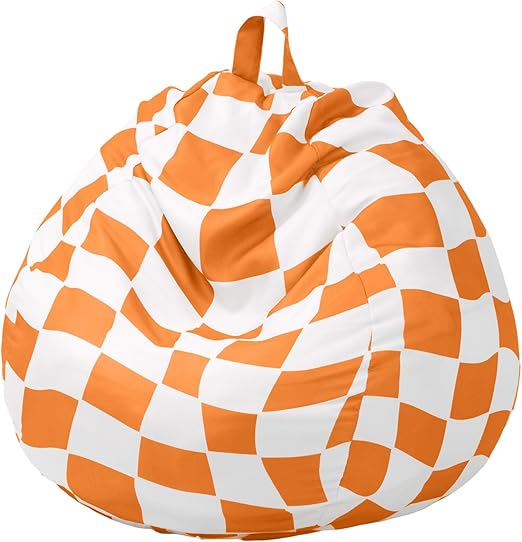 Bean Bag Chair for Teens (No Filler) Stuffed Animal Storage