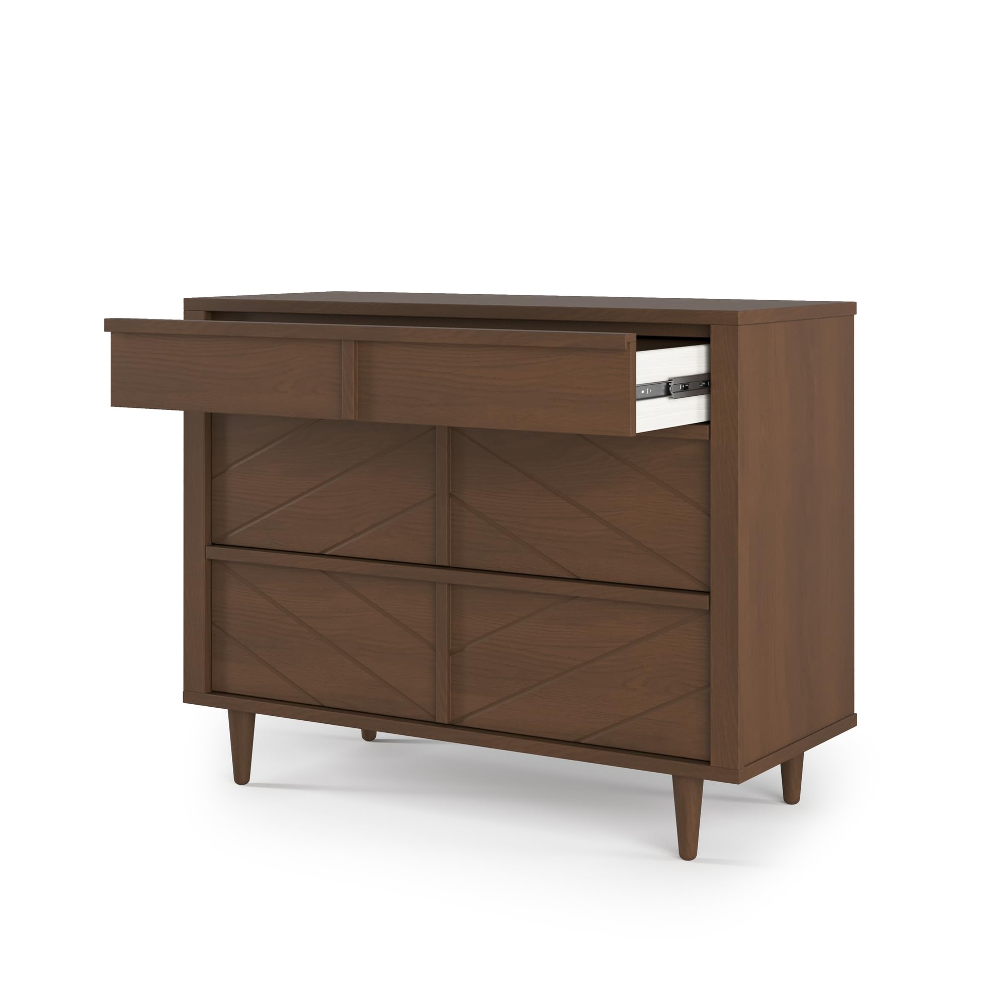 Surrey Hill Crib and Dresser Nursery Set, 2-Piece, Includes 4-in-1 Convertible