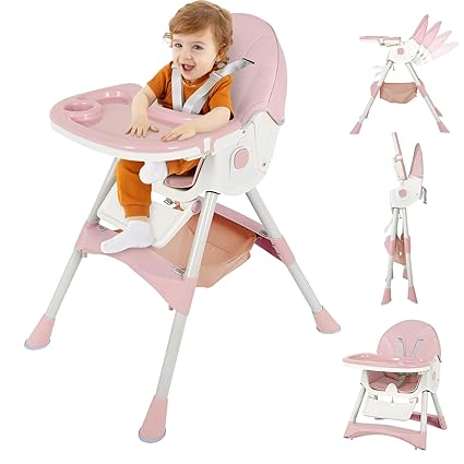 Foldable Baby High Chair for Babies & Toddlers – Adjustable