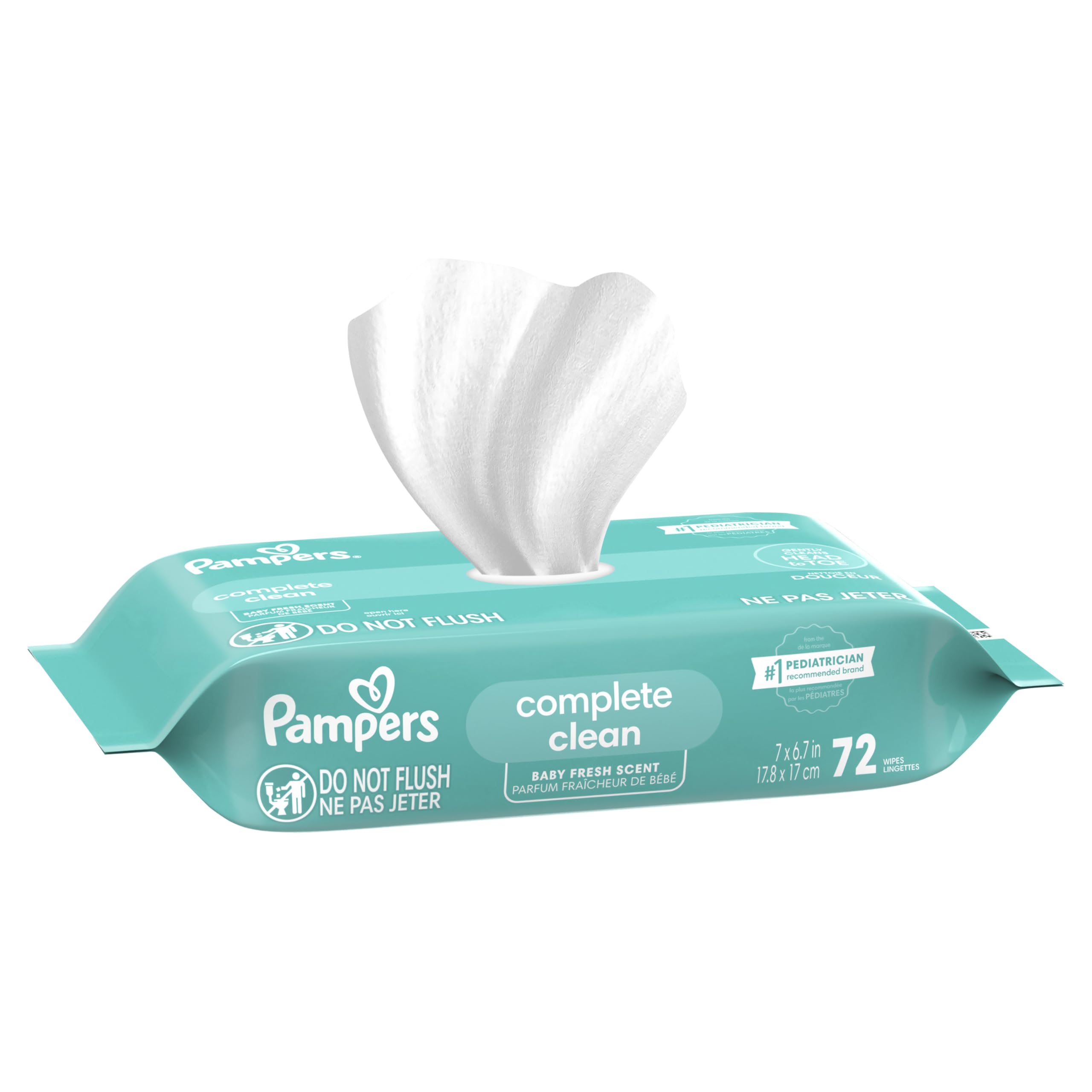 Baby Wipes, Complete Clean Baby Fresh Scented Wipe, Gently Cleans