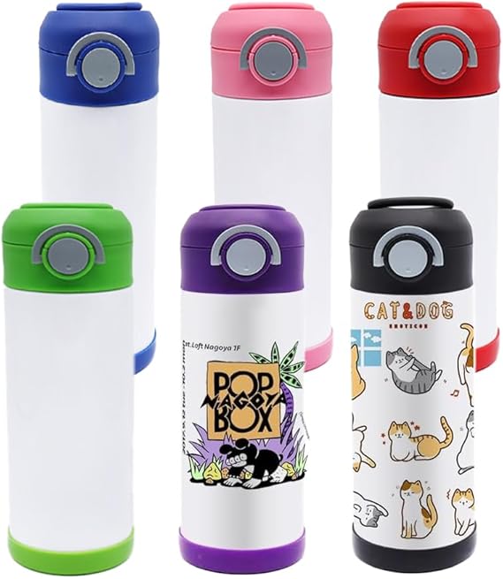 Pack 12 OZ Sublimation Straw Sippy Cup Spill Proof Blank Tumblers Mixed