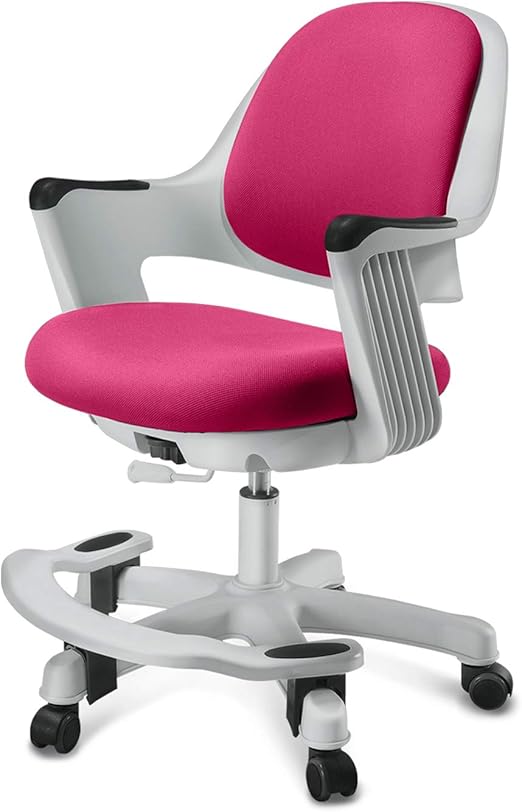 Ergonomic Kids Desk Chair with Footrest, Height Adjustable Seat