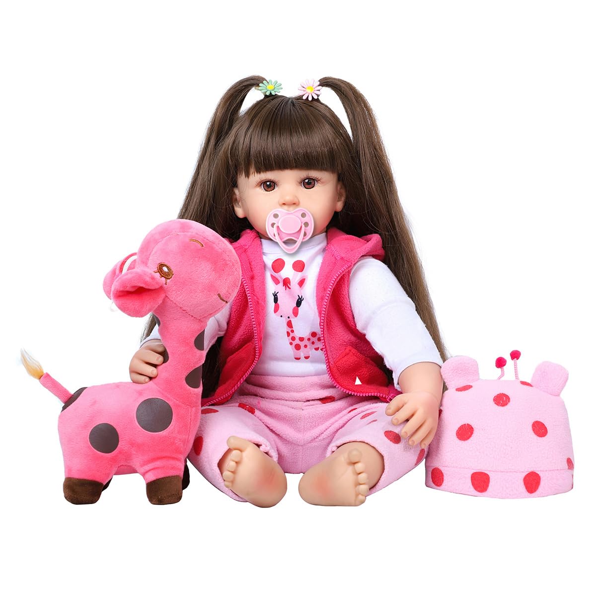 Reborn Baby Dolls 24 Inch - Realistic Toddler Silicone Baby Doll Girl