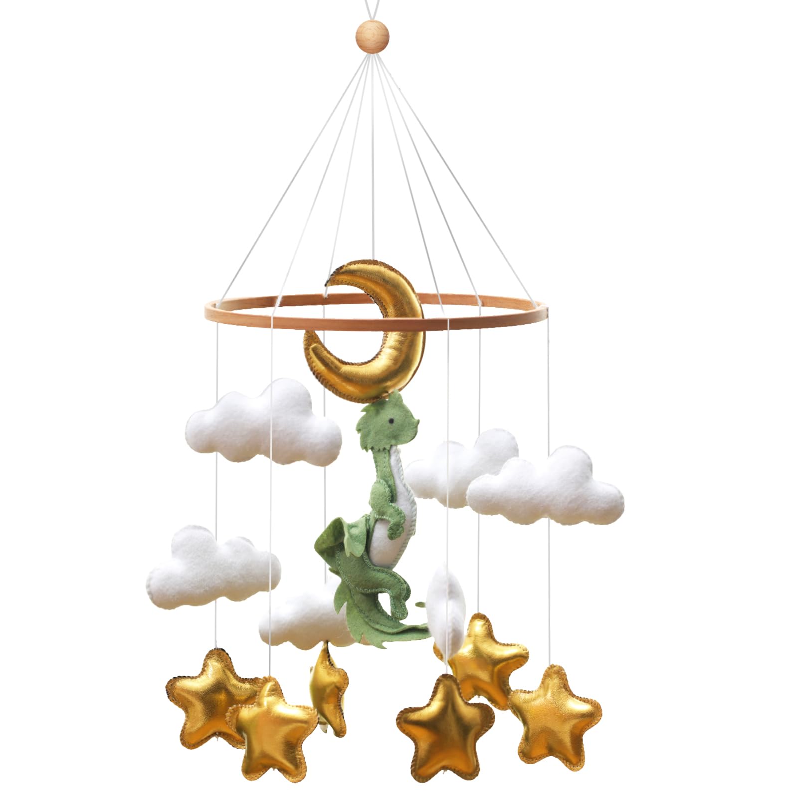 Baby Crib Mobile for Nursery Green Leaf Dragon Mobile Crib Forest Green Forest Baby