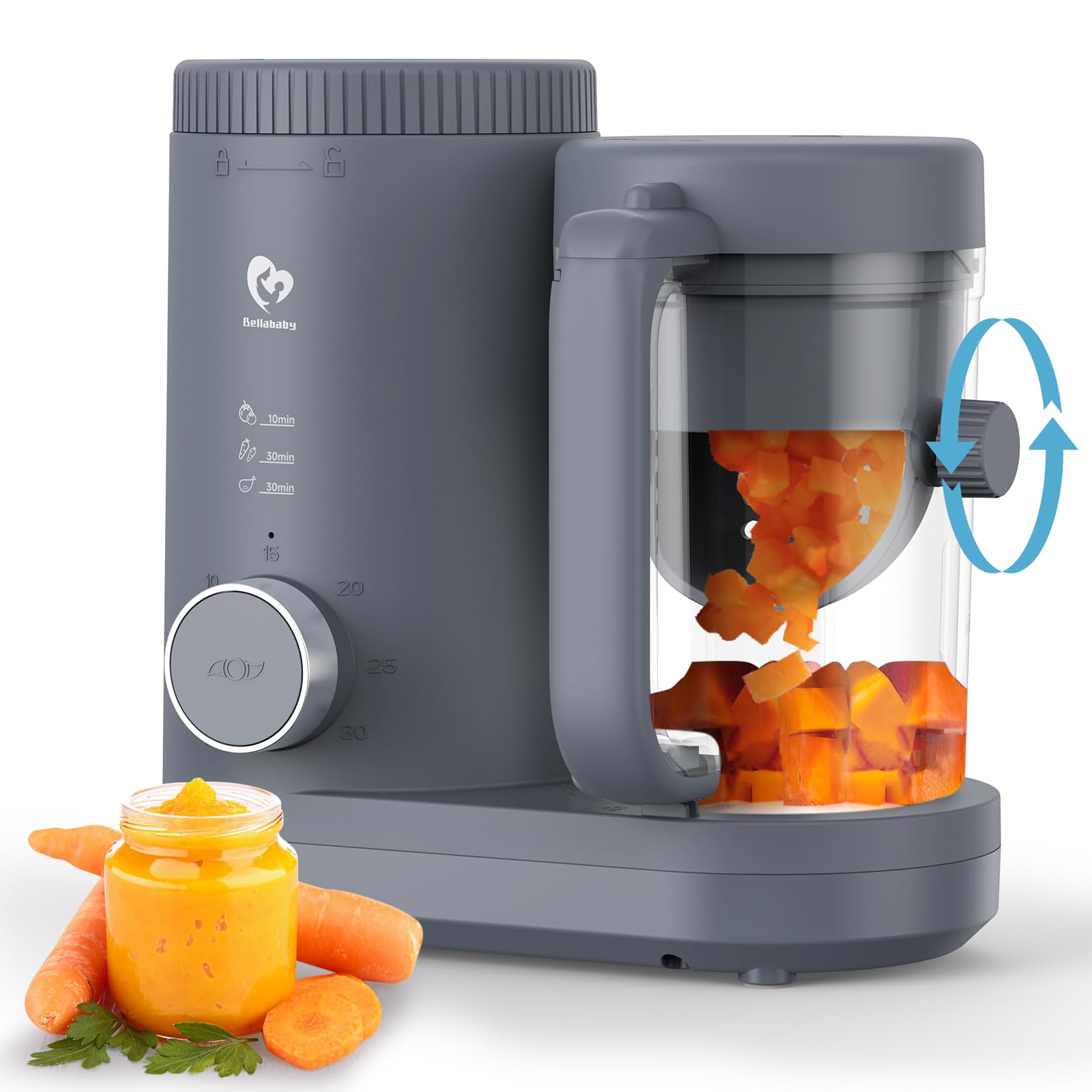 Food Maker Bellababy Baby Food Processor, Puree Blender Steamer