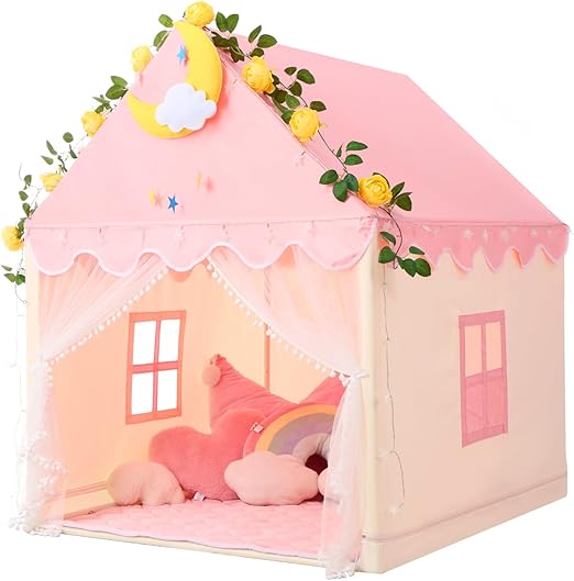 Tent with Mat, Star Lights - Kids Play Tents for Toddlers Kids Tents