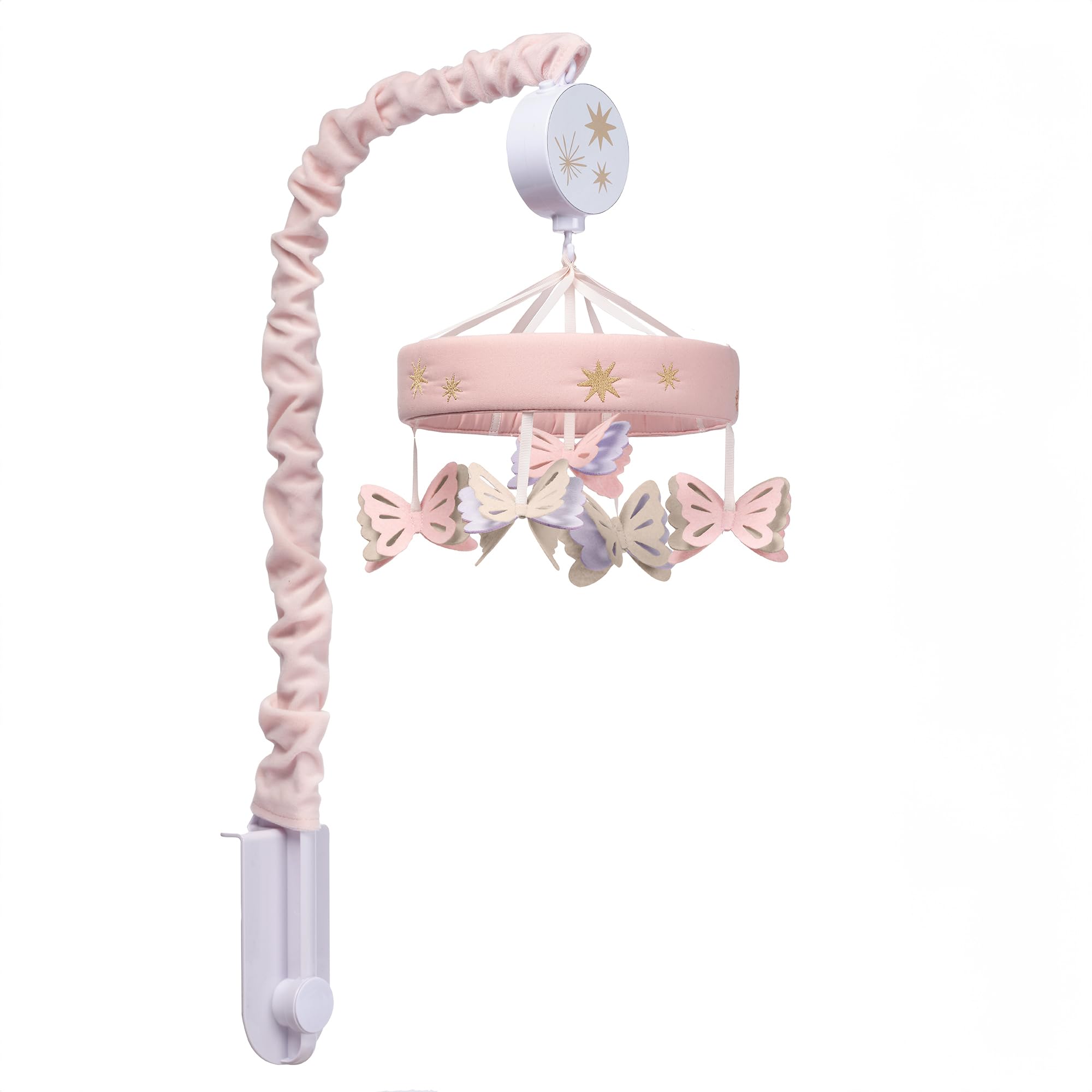 Butterfly Dreams Pink/Purple Musical Baby Crib Mobile Soother Toy