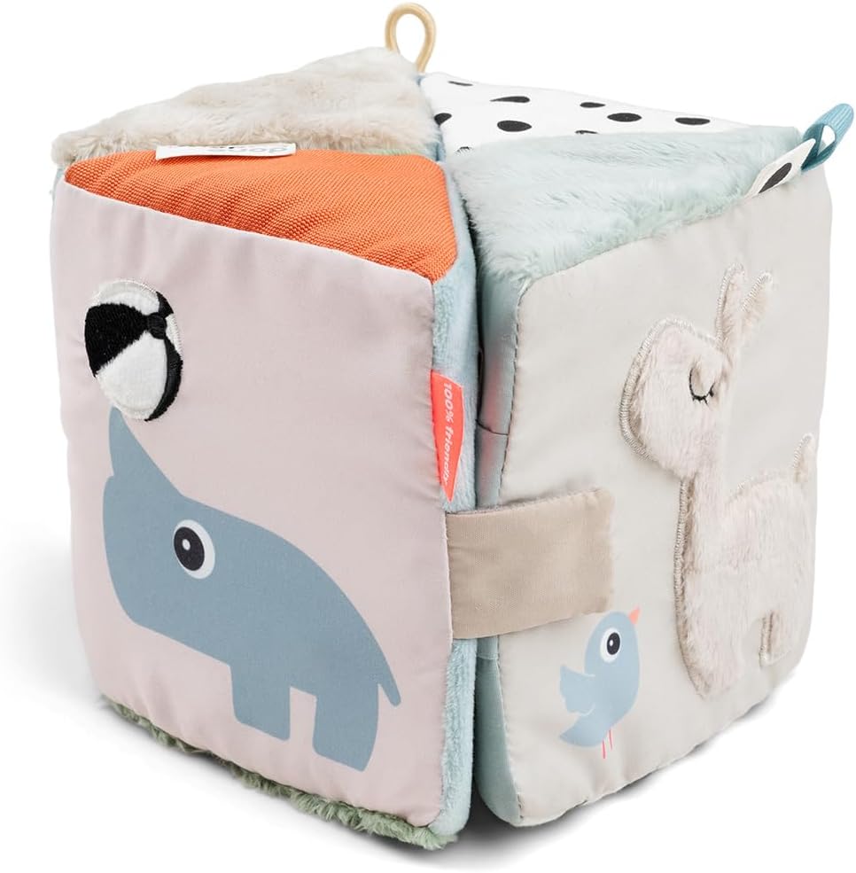Croco Tummy Time Activity Toy and Deer Friends Fold-Out Sensory Cube - Sensory Play