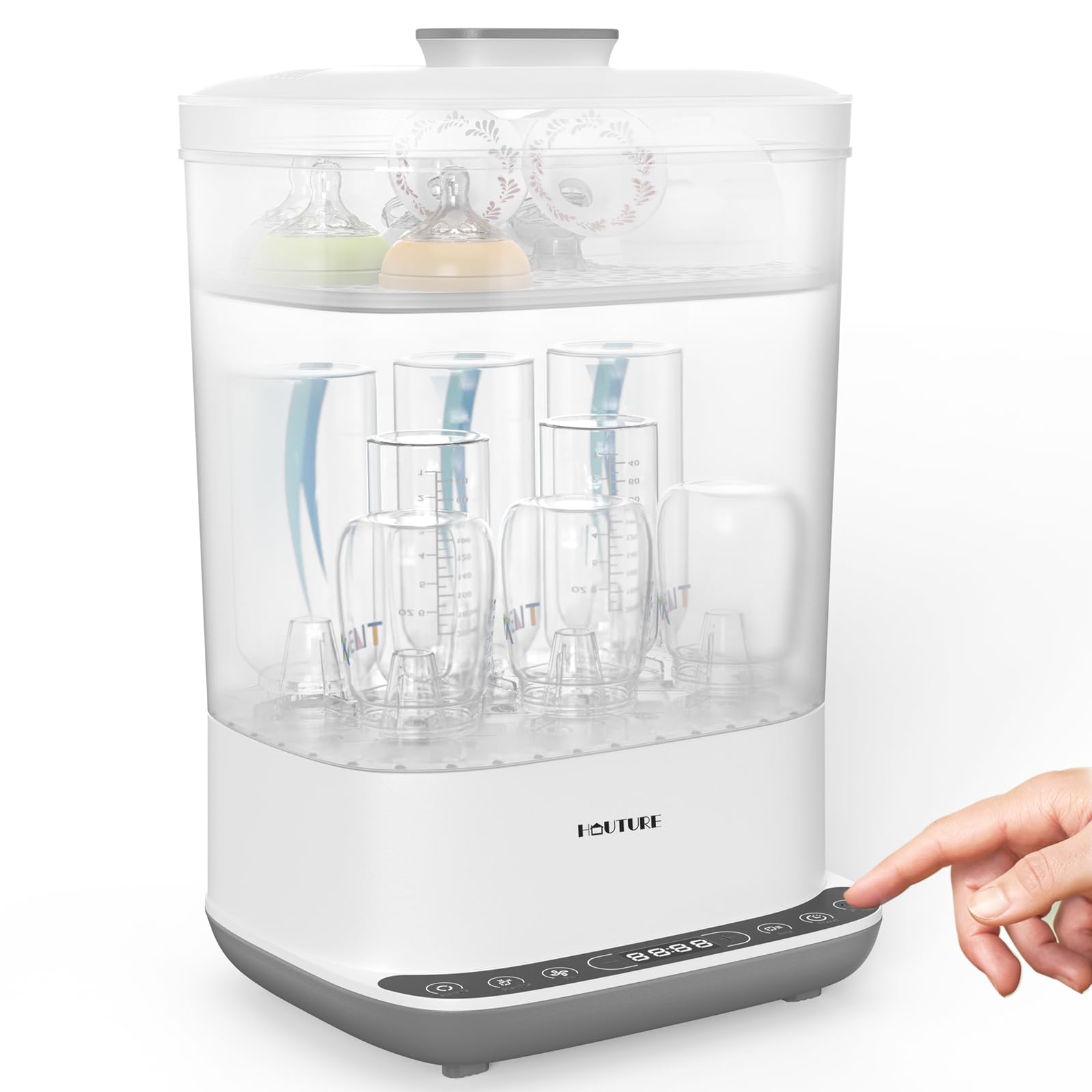 Sterilizer | Esterilizador de Biberones, 6-in-1 HAUTURE Bottle Sterilizer