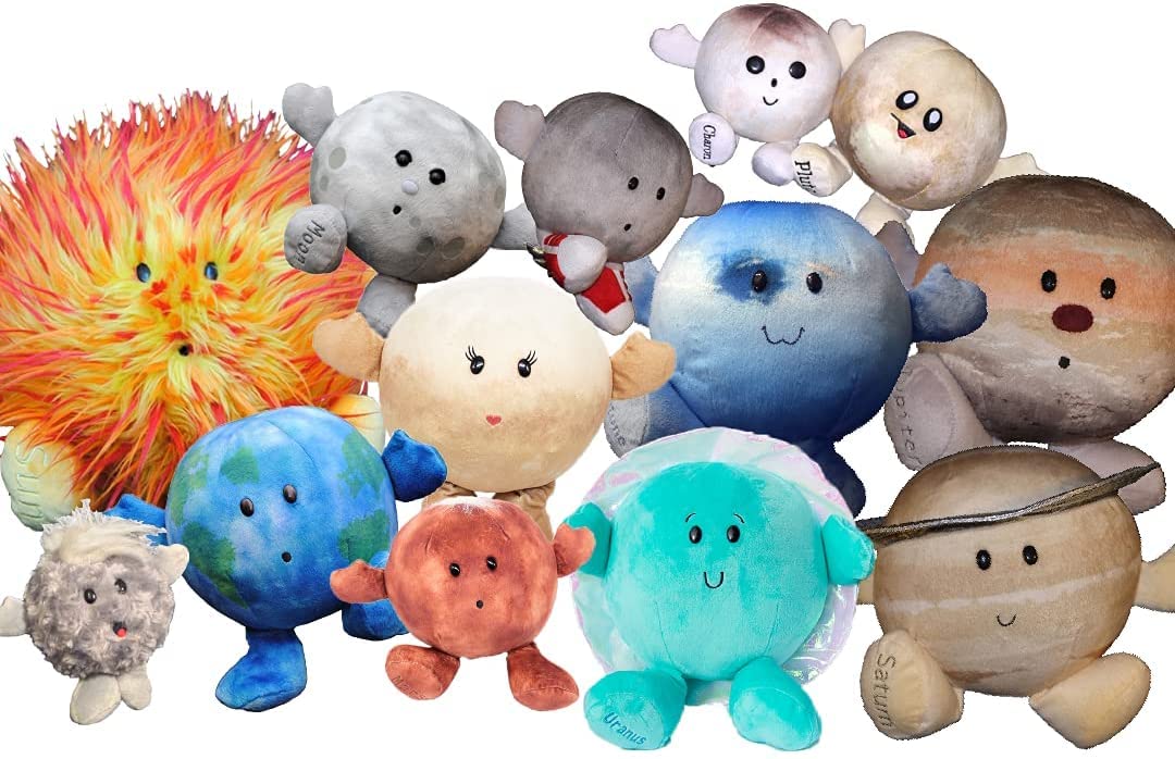 Solar System Set – 12‑Piece Plush Planet Bundle with Sun & Comet – Educational