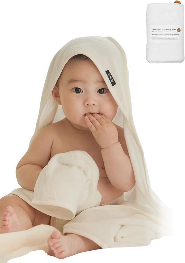 Bath Towel Newborn Essentials Cloths - New Beige (0M - 3Y)…