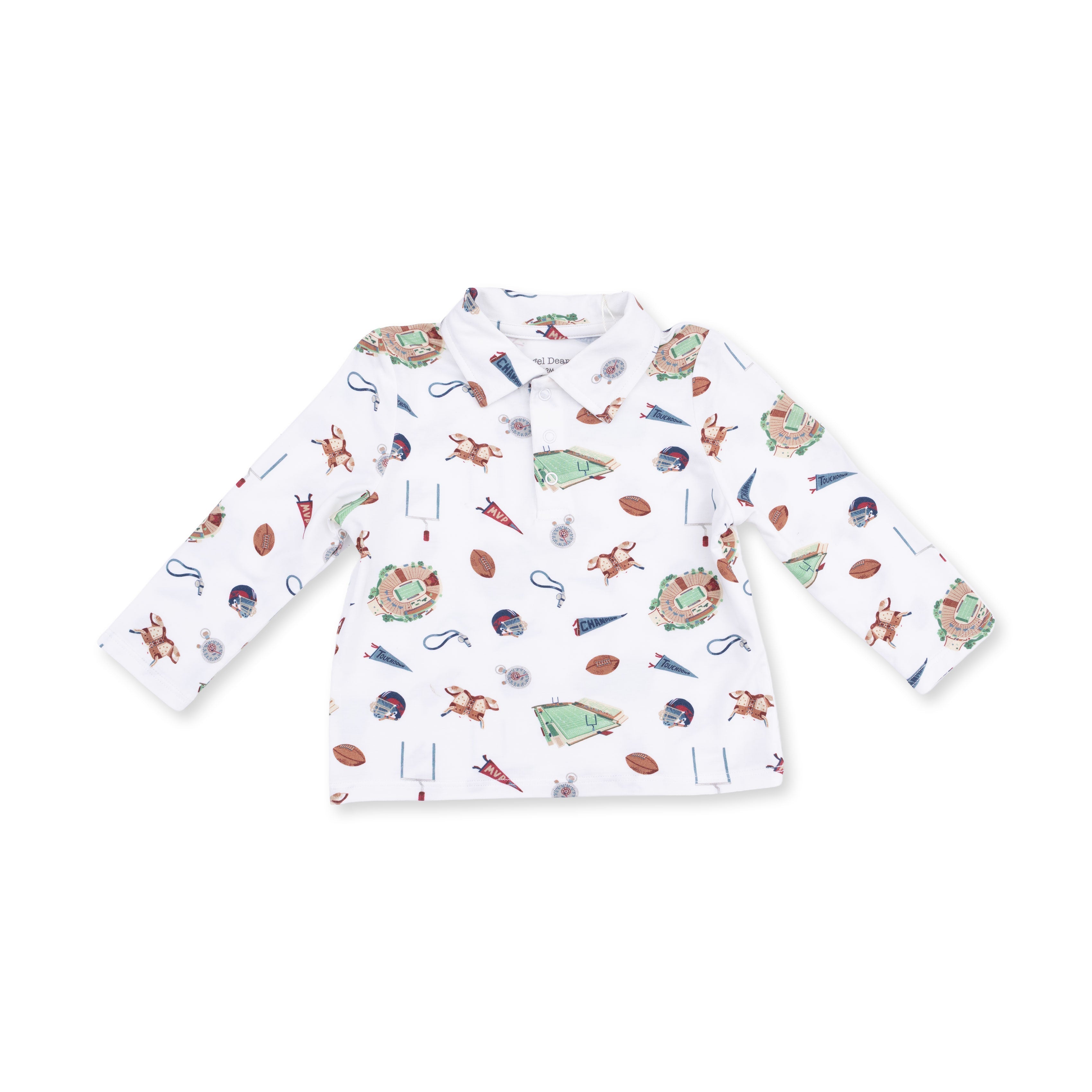 Vintage Football - Polo Long Sleeve Shirt