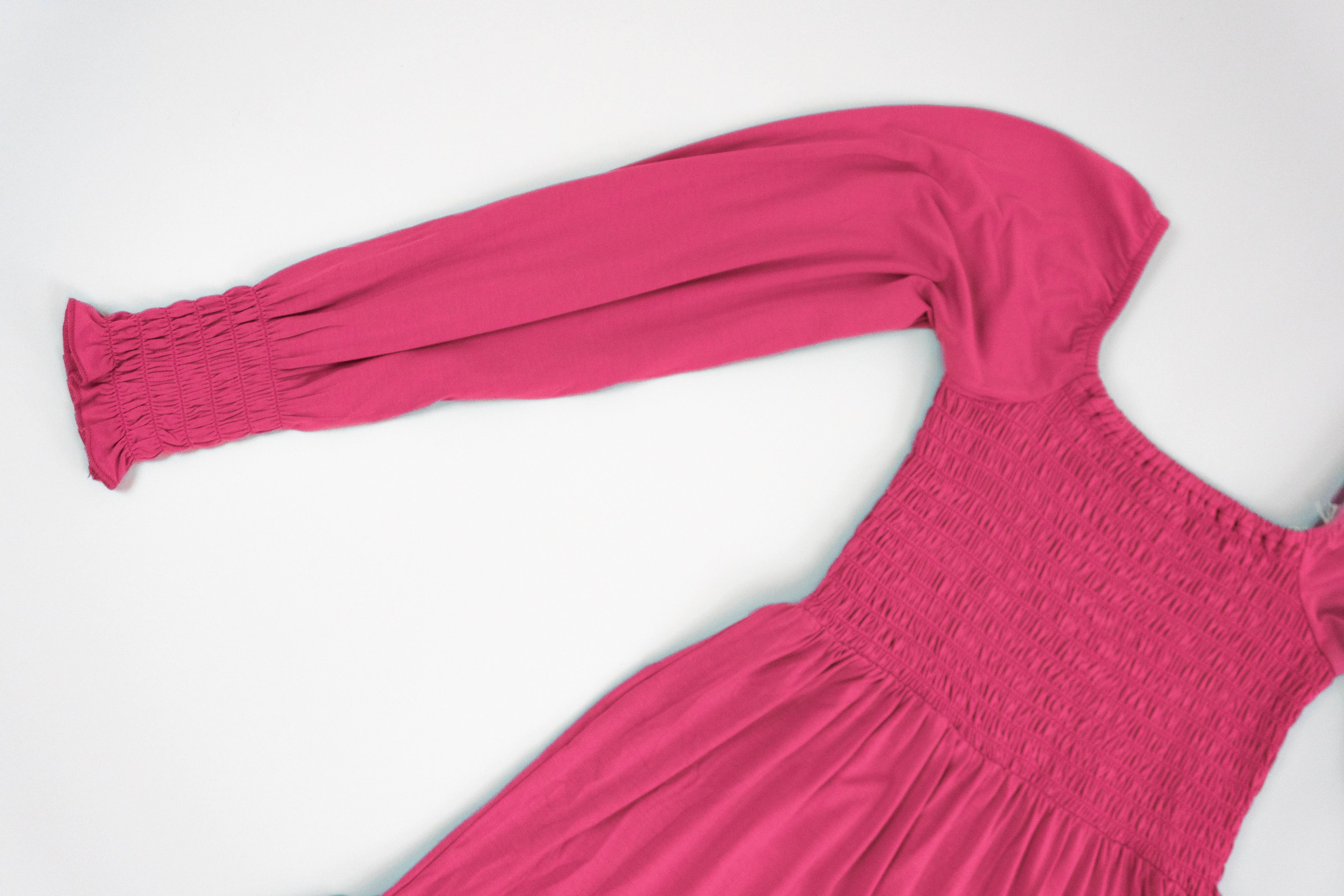 Hibiscus | Adult Long Sleeve Smocked Dress