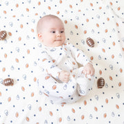 Footballs and Stars - 2 Way Zipper Footie