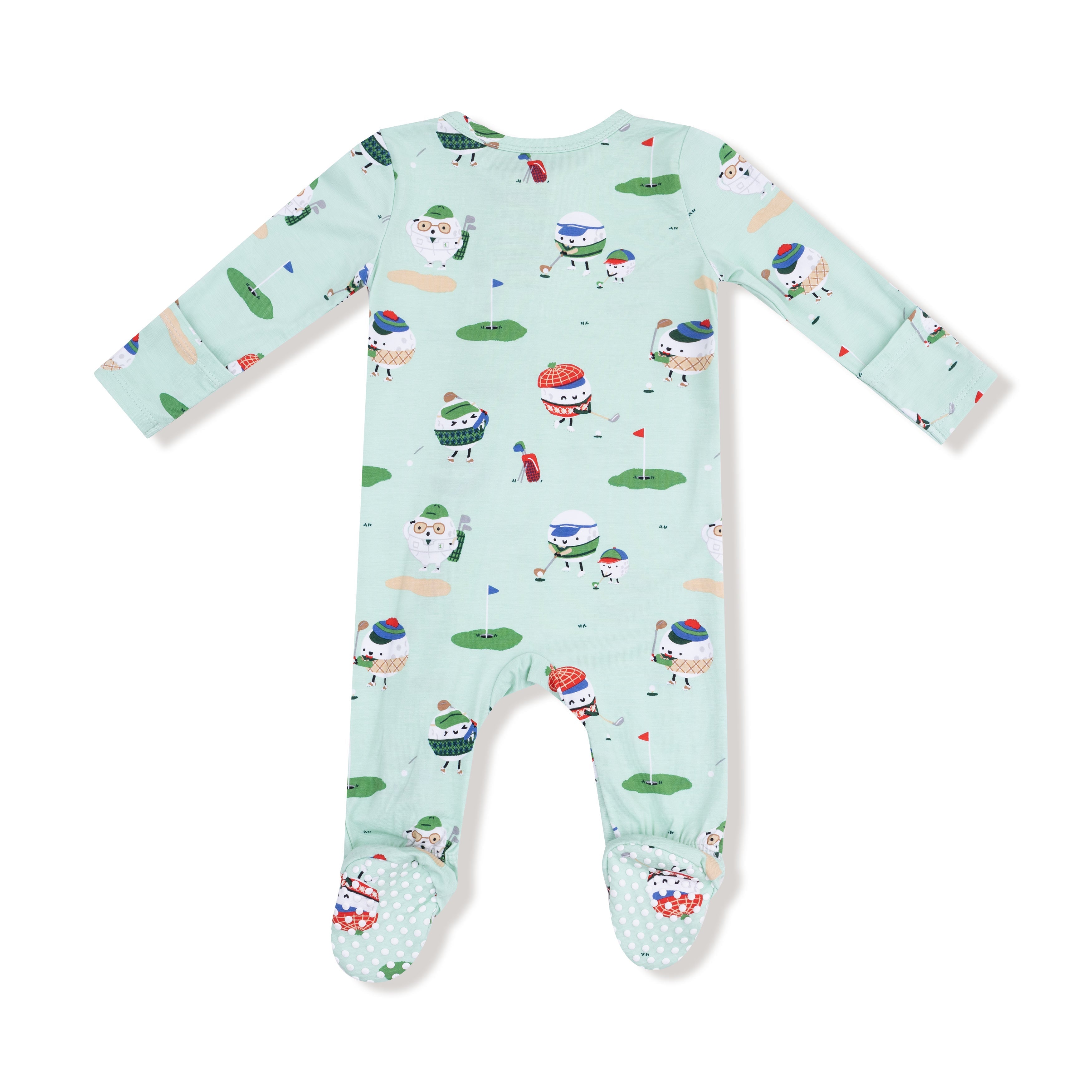 Golf Pros - Green - 2 Way Zipper Footie