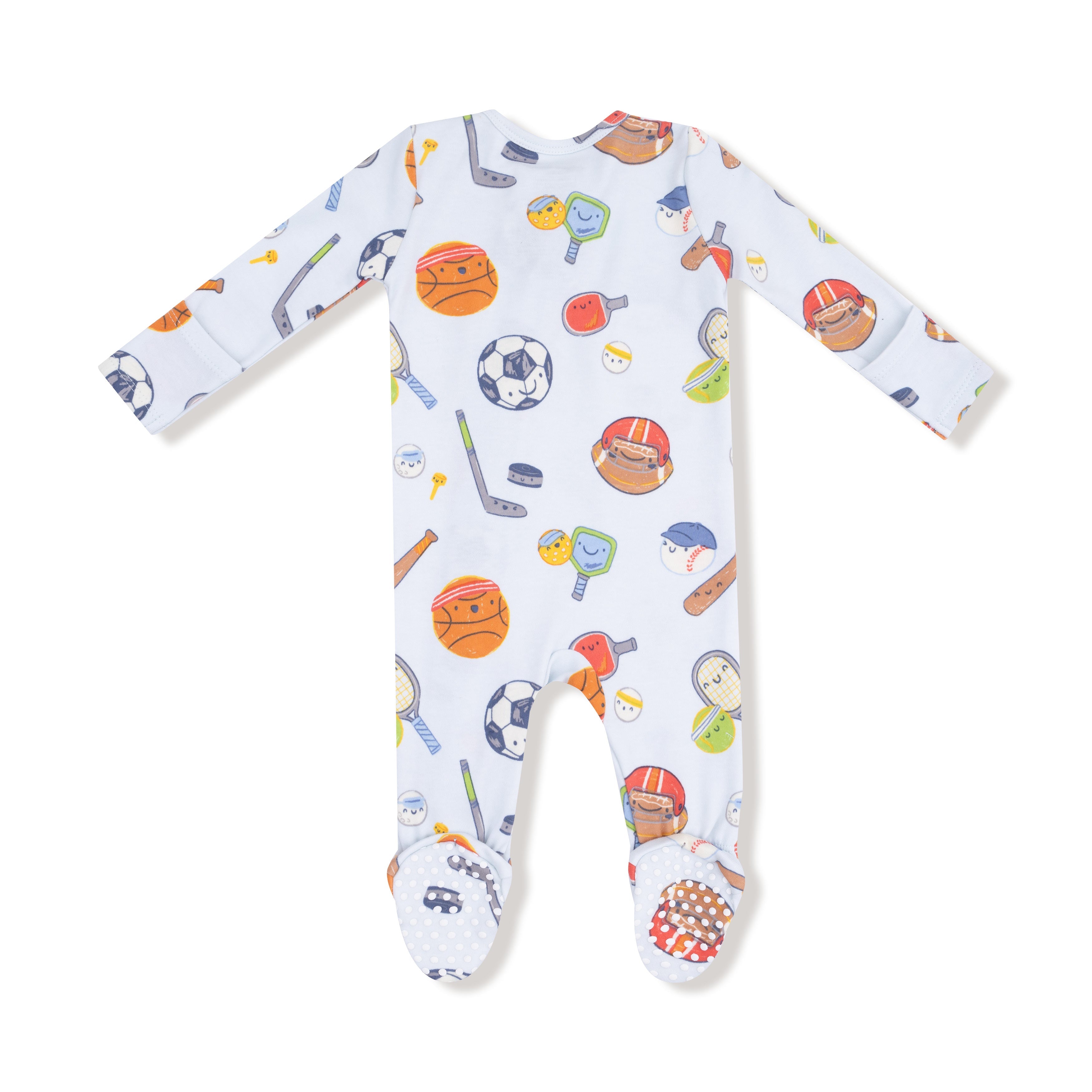 Sports Ball Friends - 2 Way Zipper Footie
