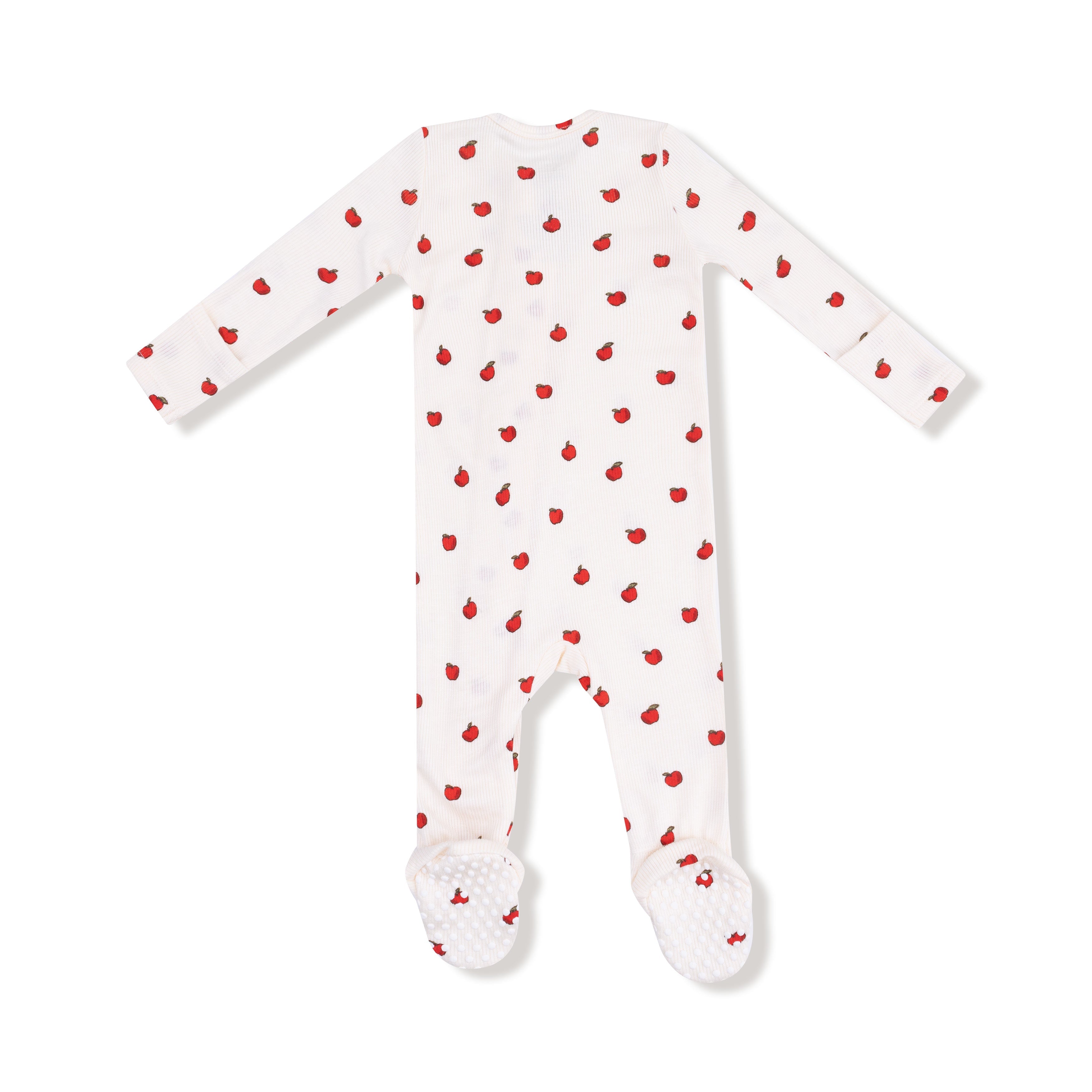 Tiny Apples - 2 Way Zipper Footie