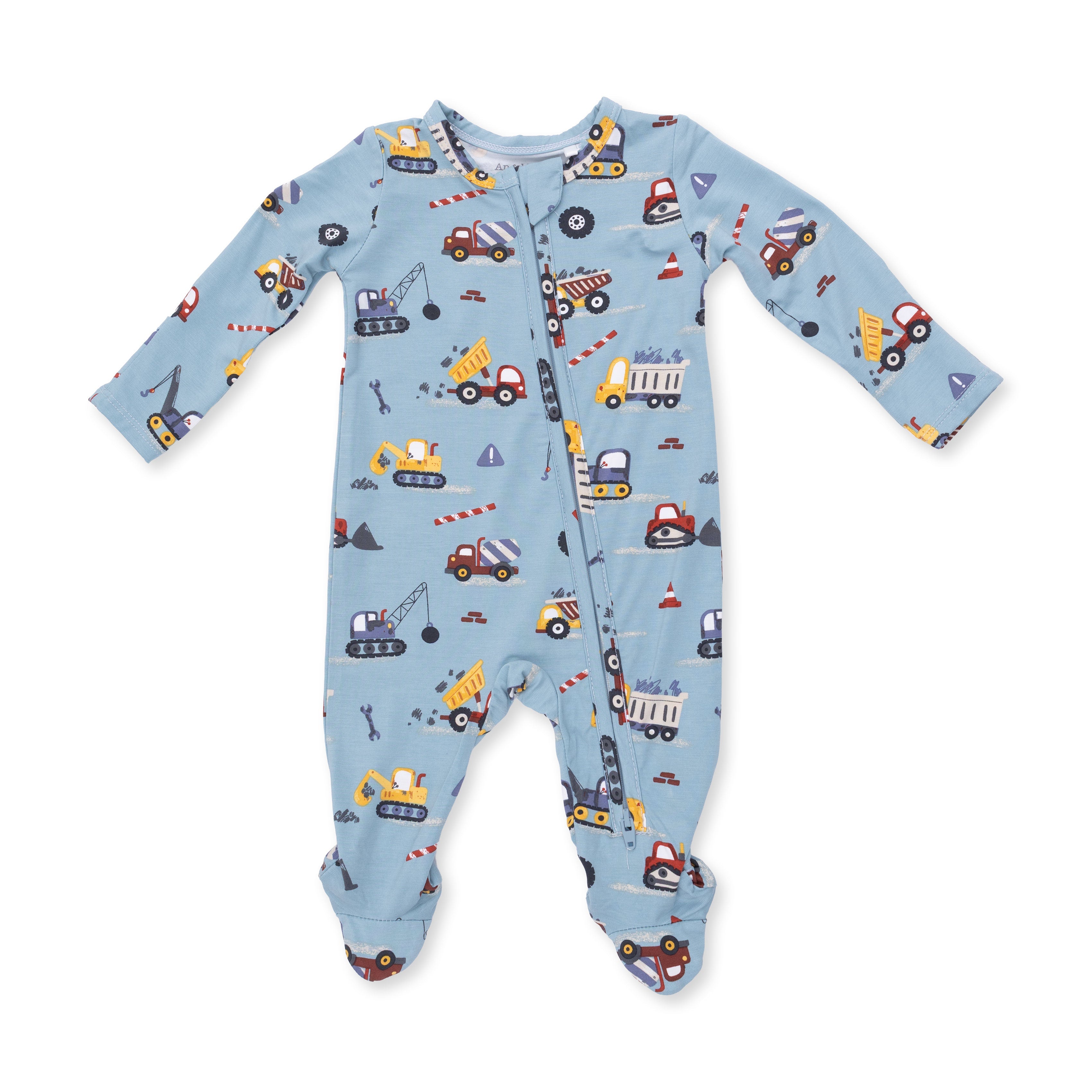 Crayon Construction - 2 Way Zipper Footie