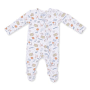 Football Check - 2 Way Zipper Footie