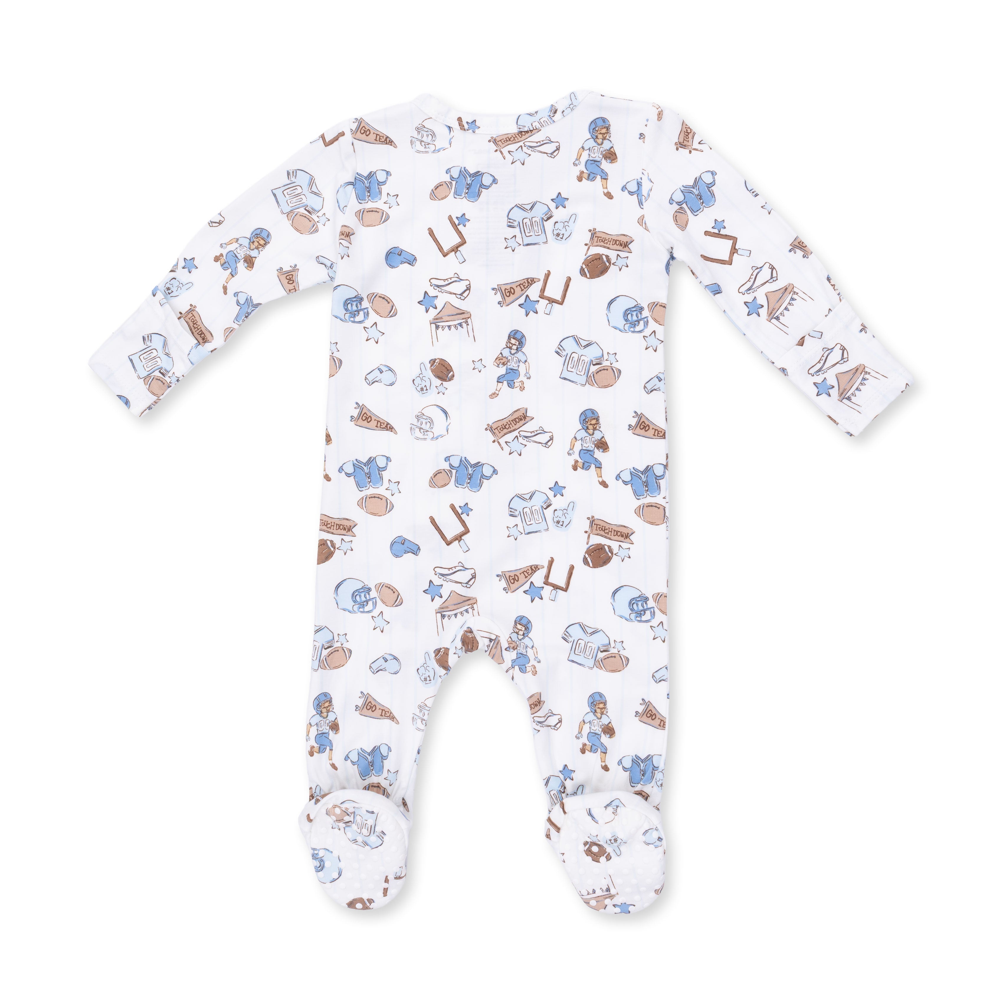 Football Nursery - 2 Way Zipper Footie