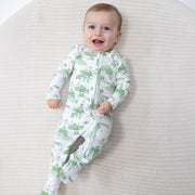 Golf Toile Green - 2 Way Zipper Footie