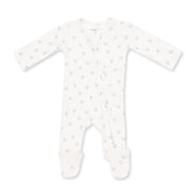 Little Horseshoes Blue - 2 Way Zipper Footie